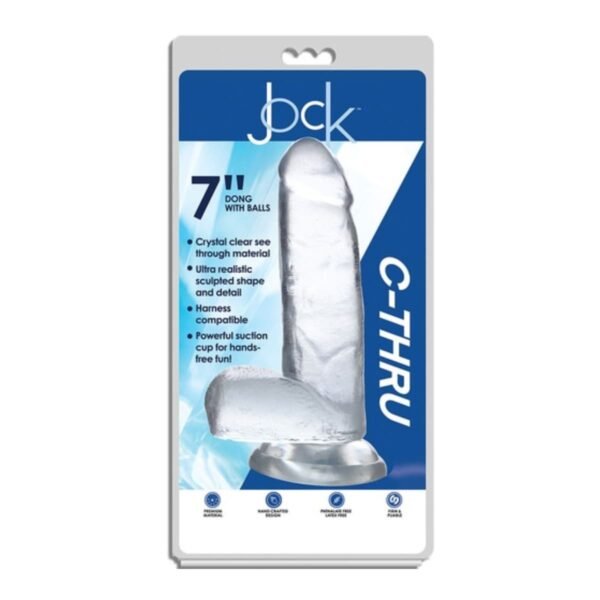 JOCK C-THRU 7" DONG WITH BALSS CLEAR