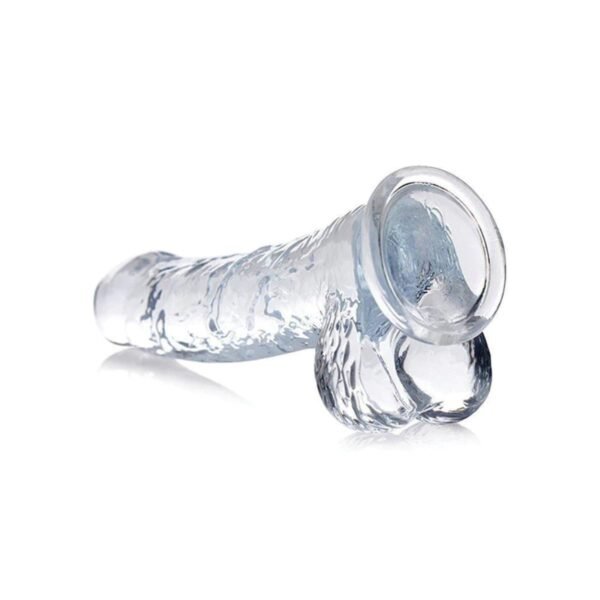 JOCK C-THRU 8" DONG WITH BALSS CLEAR - Imagen 2