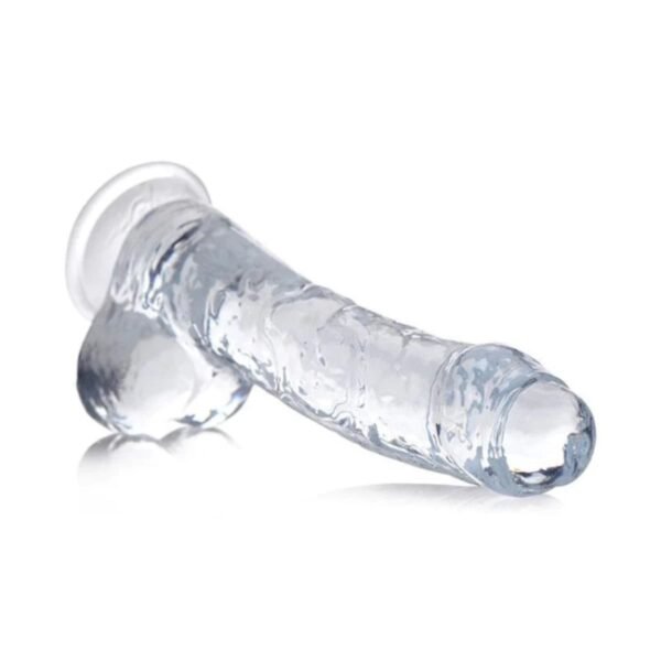 JOCK C-THRU 8" DONG WITH BALSS CLEAR - Imagen 3