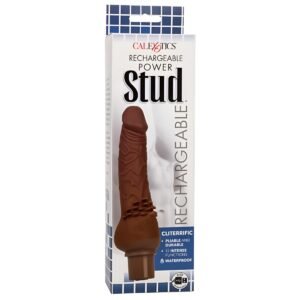 STUD RECHARGEABLE POWER -BROWN CLITERRIFIC 12 FUNCTIONS